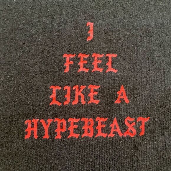 🖤 Source LA Hypebeast T-Shirt Black Red Large - Picture 3 of 4